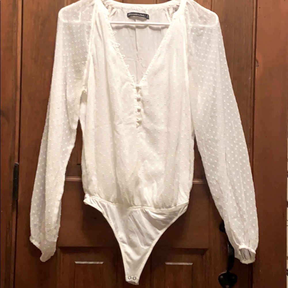 Abercrombie & Fitch White Bodysuit